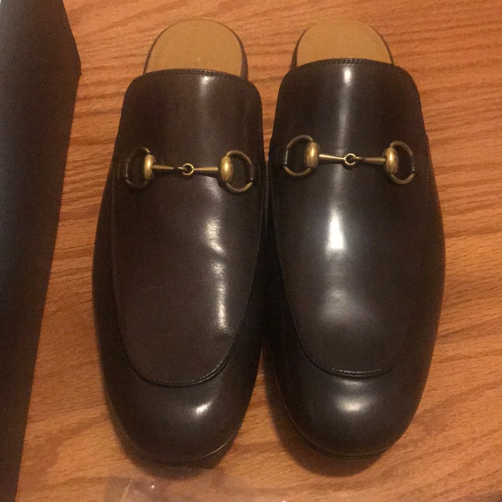 Men’s Gucci Kings Brown Leather Slipper 9UK 10US